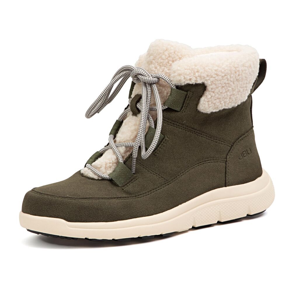 JBU Women's Freeze Round Boots Olive 8.5